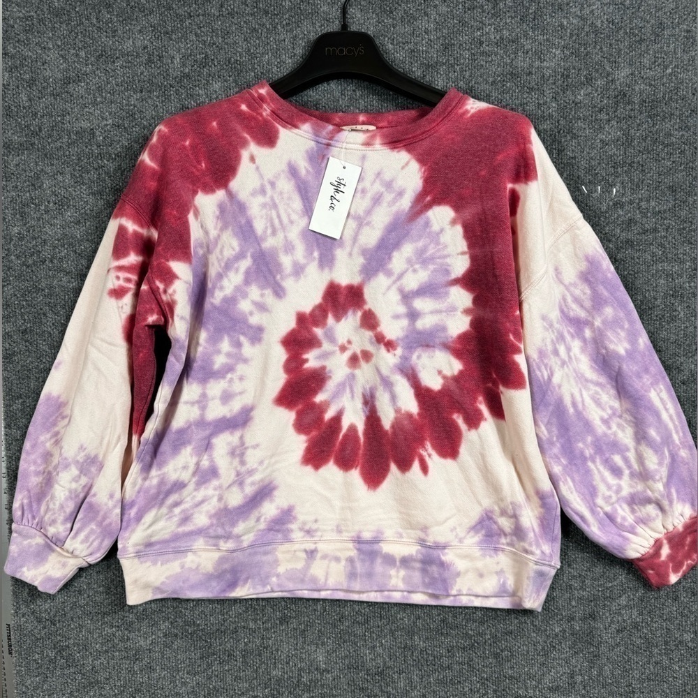 Style & Co Multicolor Oversized Tie Dye Crewneck - Size Medium, NWT